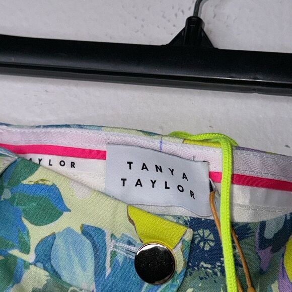 TANYA TAYLOR Womens Size 6 Avery Linen-Blend Pant - Picture 8 of 12